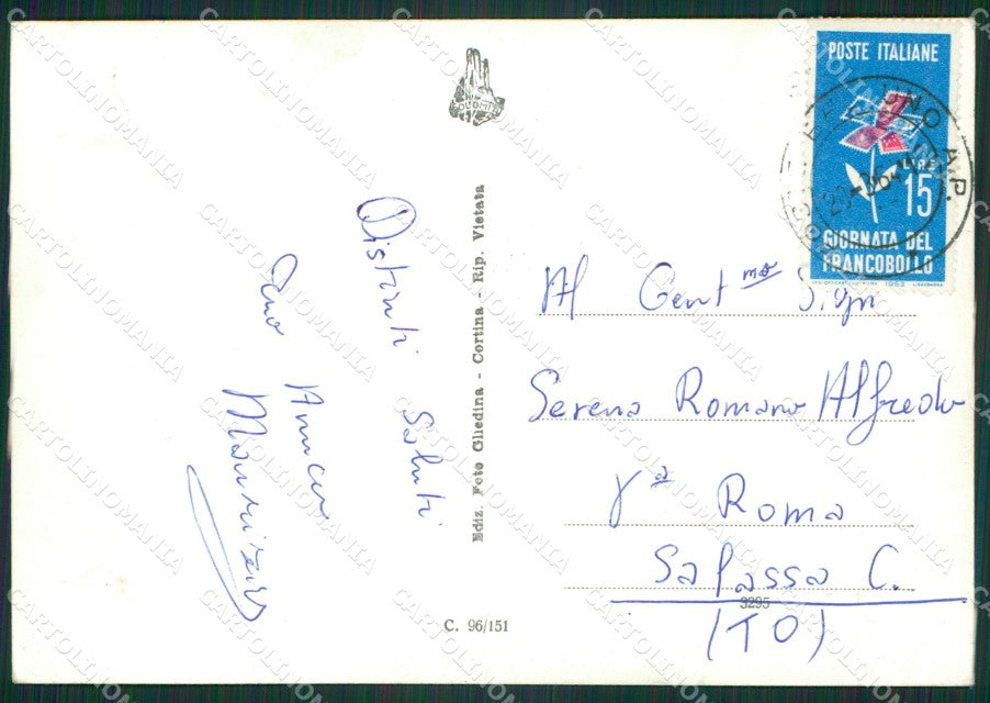 Belluno Città Saluti da Alpini Foto FG cartolina ZKM7112 – retro