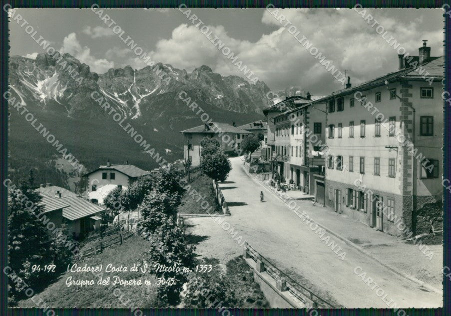 Belluno San Nicolò Costa di Foto FG cartolina ZKM7119 – fronte