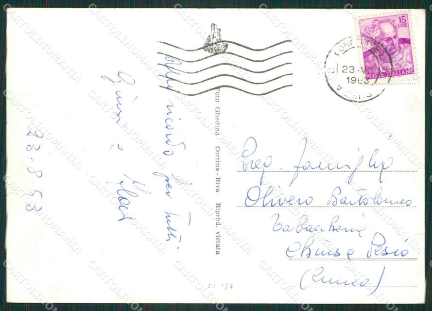 Belluno Auronzo di Cadore Misurina Foto FG cartolina ZKM7124 – retro