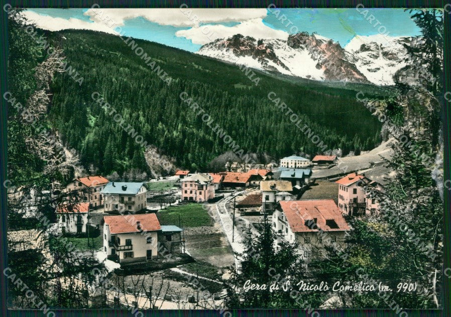 Belluno San Nicolò di Comelico Gera di PIEGA Foto FG cartolina ZKM7136 – fronte