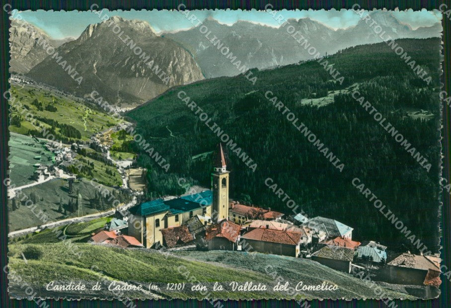 Belluno Comelico Superiore Candide di Cadore PIEGA Foto FG cartolina ZKM7142 – fronte