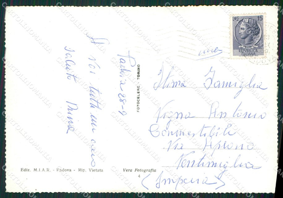 Padova Città Saluti da Sant'Antonio Foto FG cartolina ZKM7146 – retro