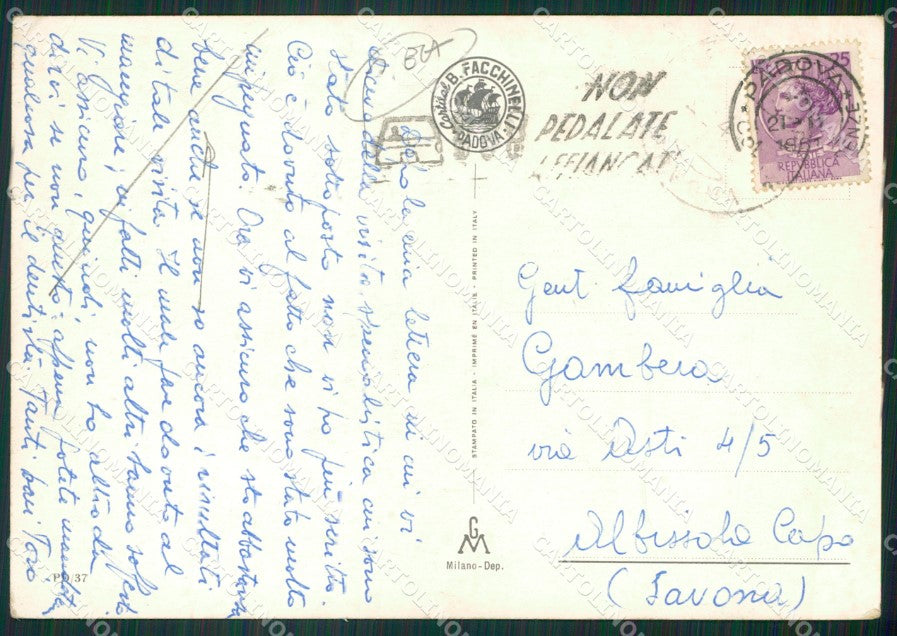Padova Città Saluti da PIEGA Foto FG cartolina ZKM7149 – retro