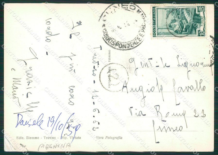 Treviso Calmaggiore PIEGHINA Foto FG cartolina ZKM7162 – retro