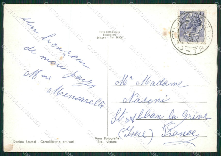 Treviso Cornuda Foto FG cartolina ZKM7165 – retro
