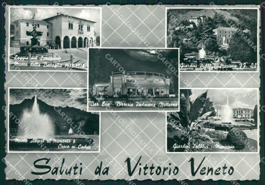 Treviso Vittorio Veneto Saluti da Foto FG cartolina ZKM7168 – fronte