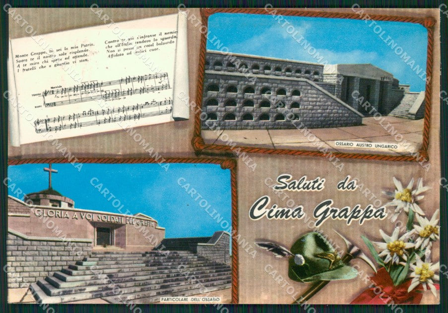 Treviso Cima Grappa Saluti da Foto FG cartolina ZKM7180 – fronte