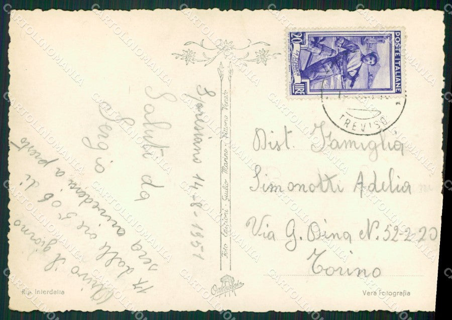 Treviso Spresiano Foto FG cartolina ZKM7182 – retro