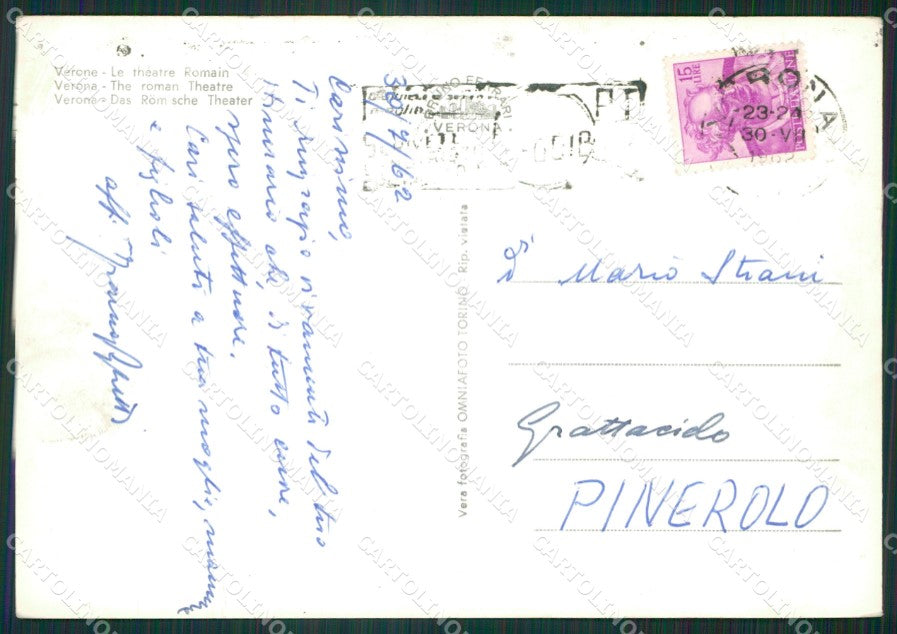 Verona Città Teatro Romano Foto FG cartolina ZKM7183 – retro