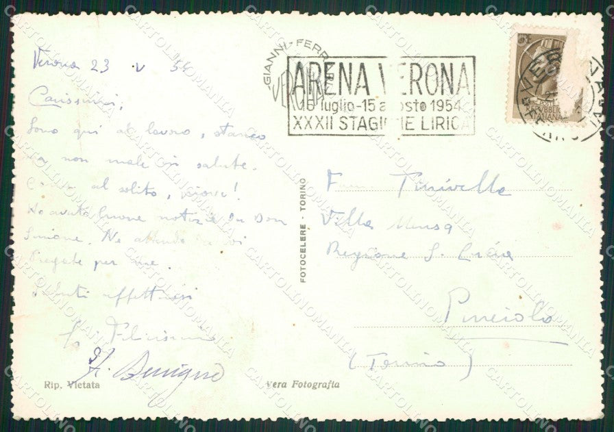Verona Città Foto FG cartolina ZKM7185 – retro