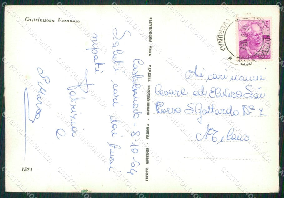 Verona Castelnuovo Veronese Foto FG cartolina ZKM7192 – retro