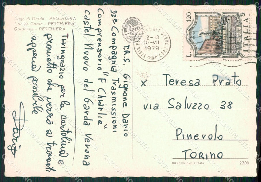 Verona Peschiera Foto FG cartolina ZKM7200 – retro