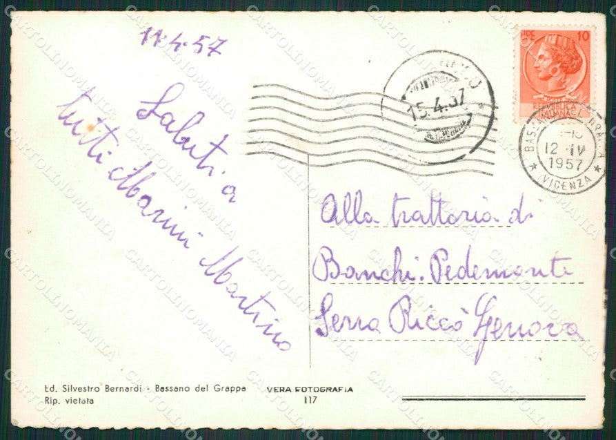 Vicenza Bassano del Grappa Foto FG cartolina ZKM7207 – retro