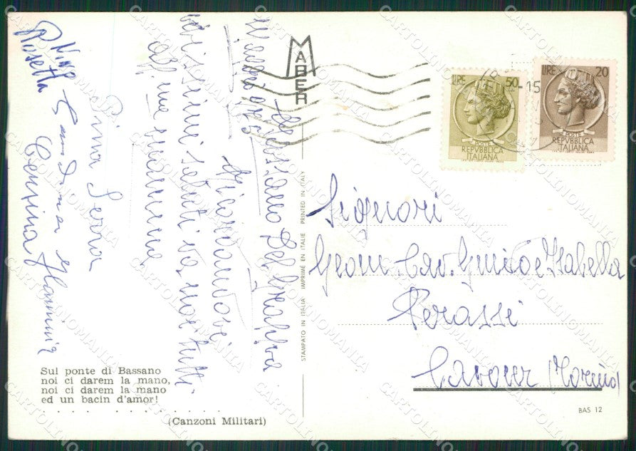 Vicenza Bassano del Grappa Foto FG cartolina ZKM7208 – retro