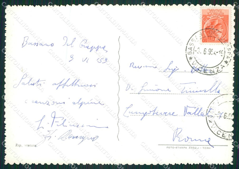 Vicenza Bassano del Grappa Foto FG cartolina ZKM7210 – retro