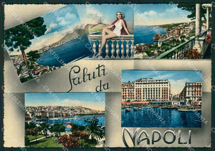 Napoli Città Saluti da Foto FG cartolina ZKM7222 – fronte