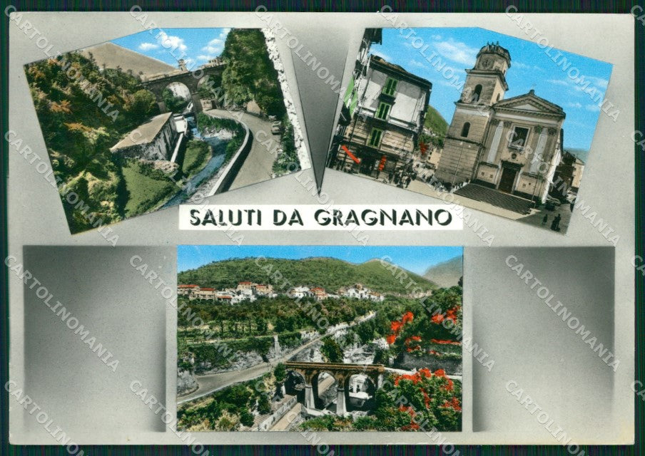 Napoli Gragnano Saluti da PIEGHINA Foto FG cartolina ZKM7248 – fronte