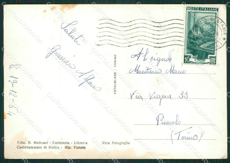 Napoli Castellammare di Stabia Foto FG cartolina ZKM7251 – retro