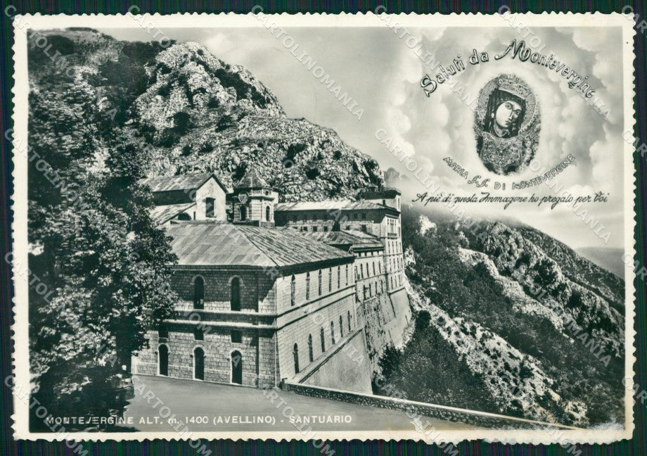 Avellino Mercogliano Montevergine Santuario ABRASA Foto FG cartolina ZKM7254 – fronte