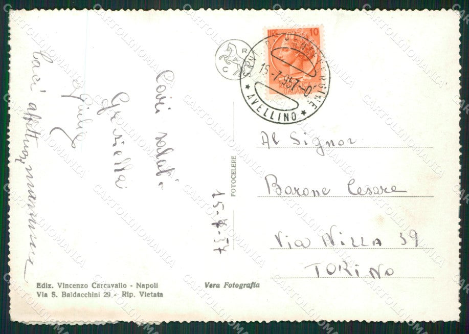Avellino Mercogliano Montevergine Santuario ABRASA Foto FG cartolina ZKM7254 – retro