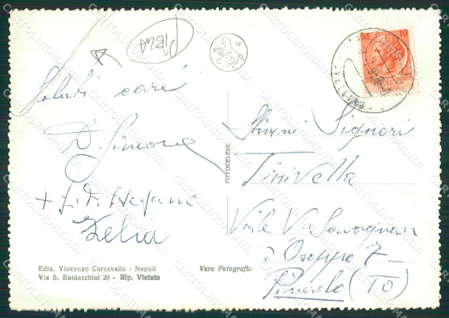 Avellino Mercogliano Montevergine Saluti da PIEGA Foto FG cartolina ZKM7261 – retro