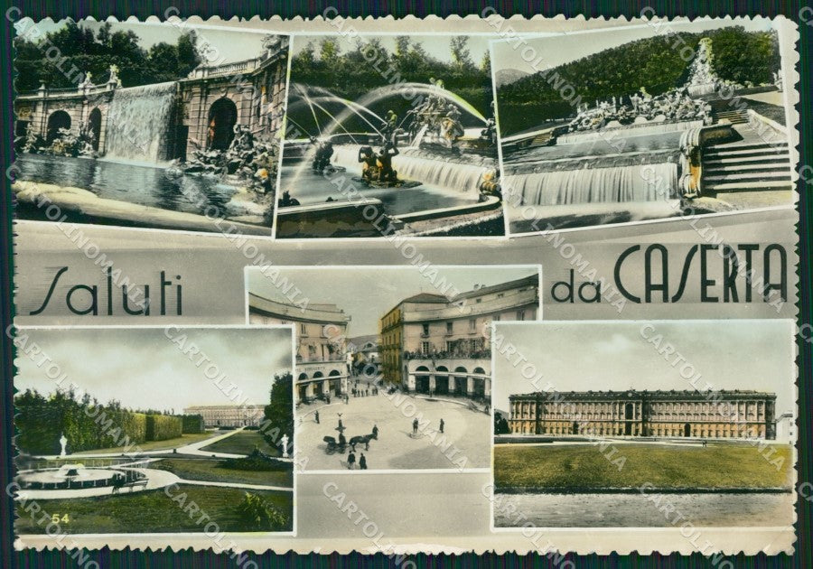 Caserta Città Saluti da Foto FG cartolina ZKM7276 – fronte