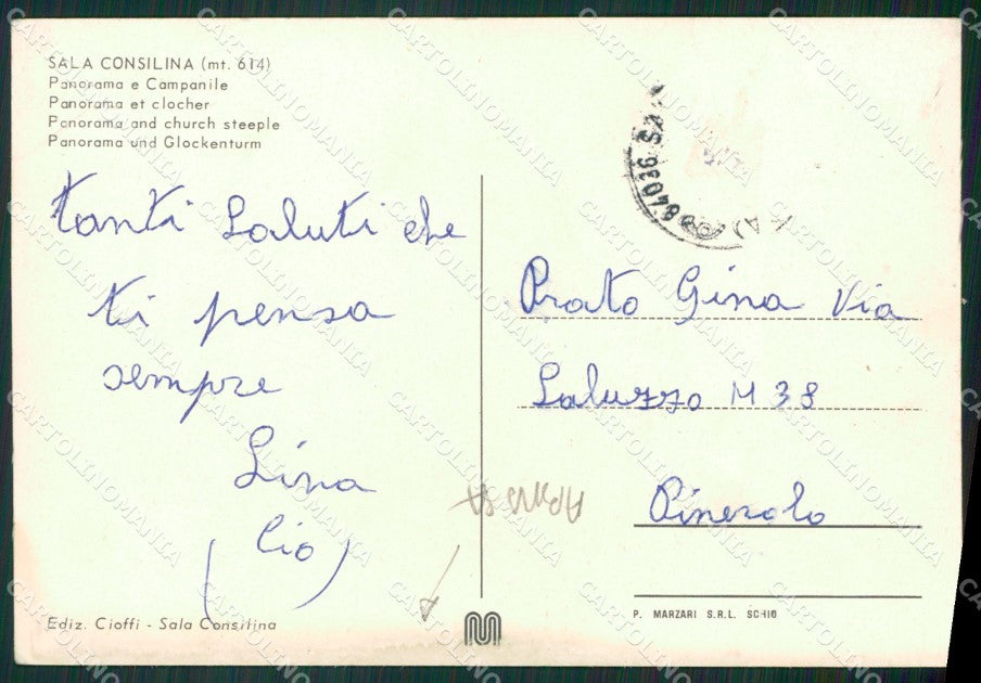 Salerno Sala Consilina ABRASA Foto FG cartolina ZKM7283 – retro