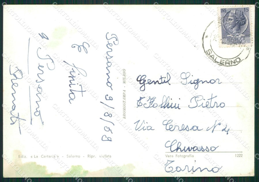 Salerno Città Foto FG cartolina ZKM7286 – retro