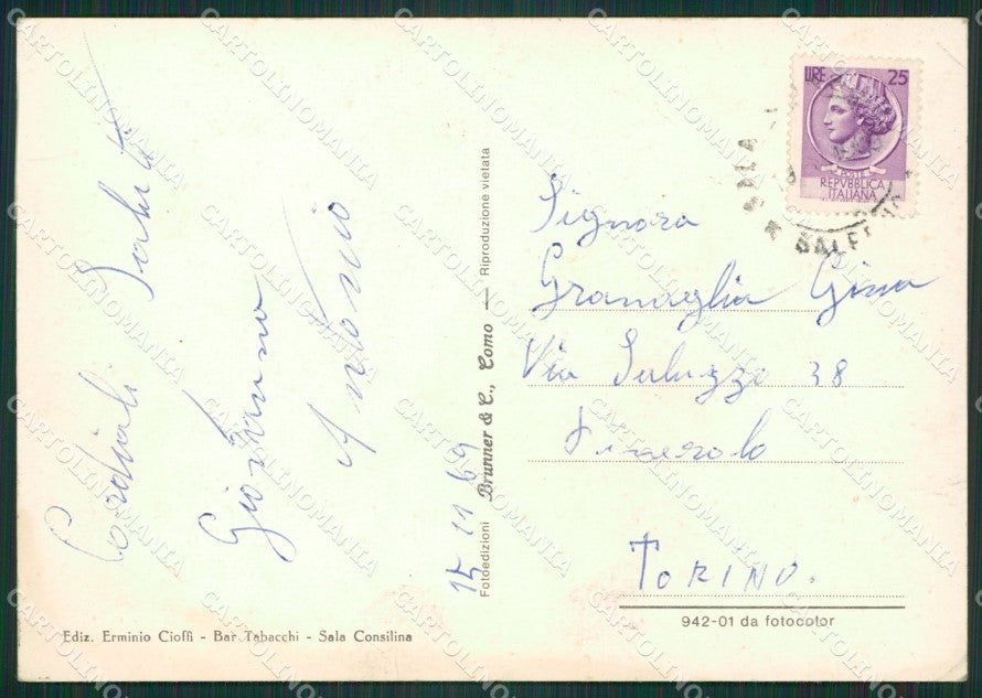 Salerno Sala Consilina Saluti da Foto FG cartolina ZKM7291 – retro