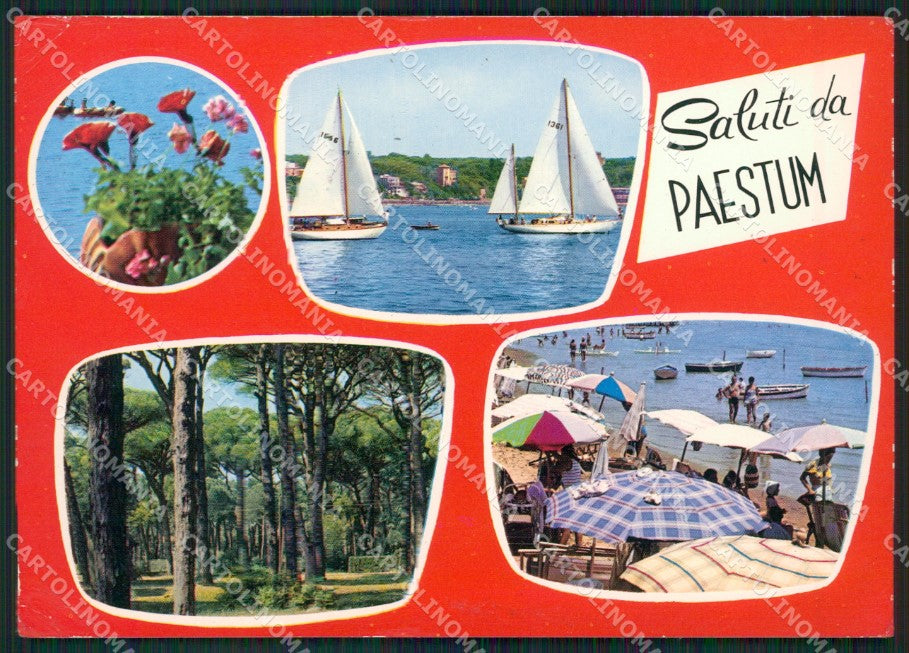 Salerno Paestum Saluti da MACCHIA Foto FG cartolina ZKM7294 – fronte