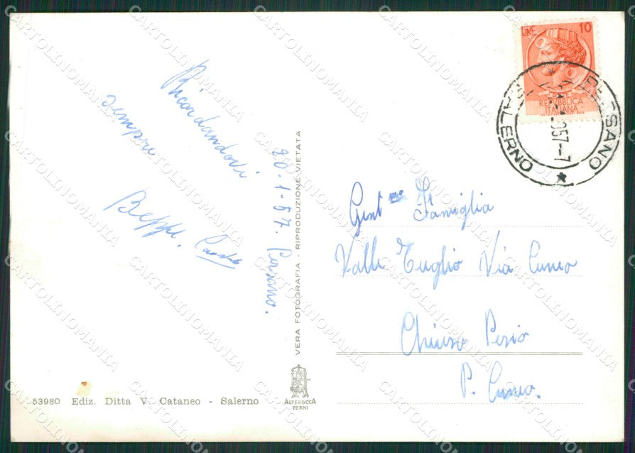 Salerno Città Foto FG cartolina ZKM7295 – retro