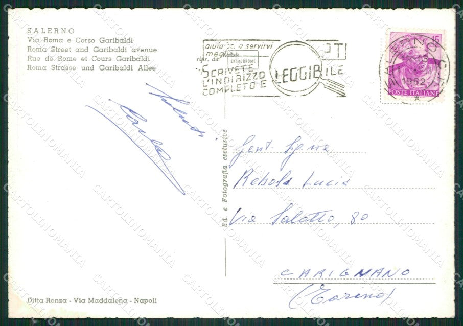 Salerno Città Foto FG cartolina ZKM7296 – retro