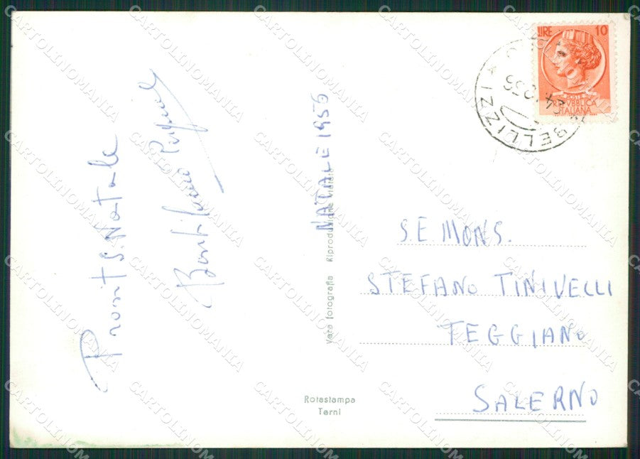 Salerno Montecorvino Rovella PIEGHINA Foto FG cartolina ZKM7300 – retro