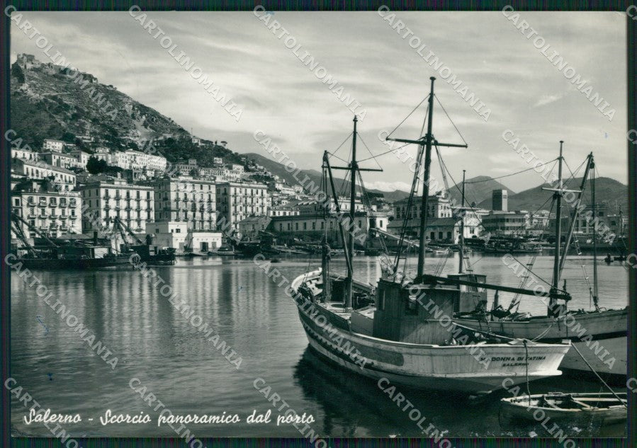 Salerno Città Barca Foto FG cartolina ZKM7308 – fronte