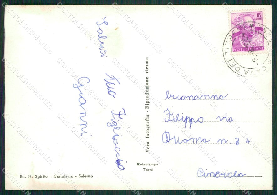 Salerno Città Foto FG cartolina ZKM7310 – retro