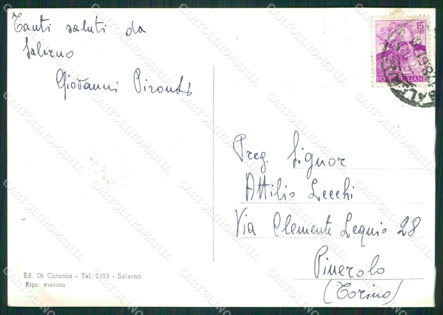 Salerno Città Foto FG cartolina ZKM7311 – retro