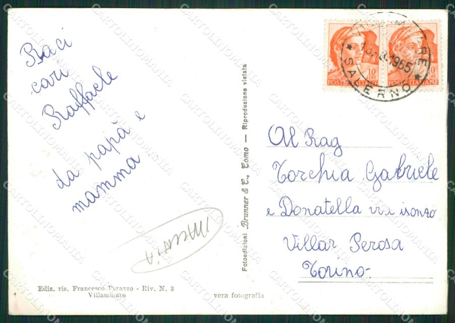 Salerno Vibonati Villammare Saluti da MACCHIA Foto FG cartolina ZKM7312 – retro