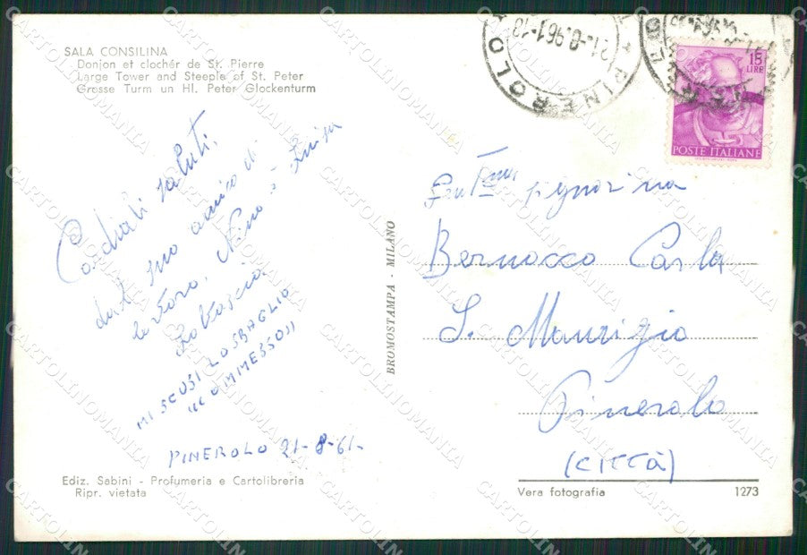 Salerno Sala Consilina Foto FG cartolina ZKM7314 – retro