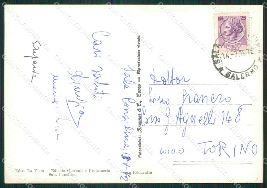 Salerno Sala Consilina Foto FG cartolina ZKM7317 – retro