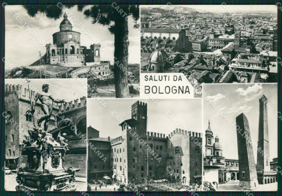 Bologna Città Saluti da Foto FG cartolina ZKM7332 – fronte