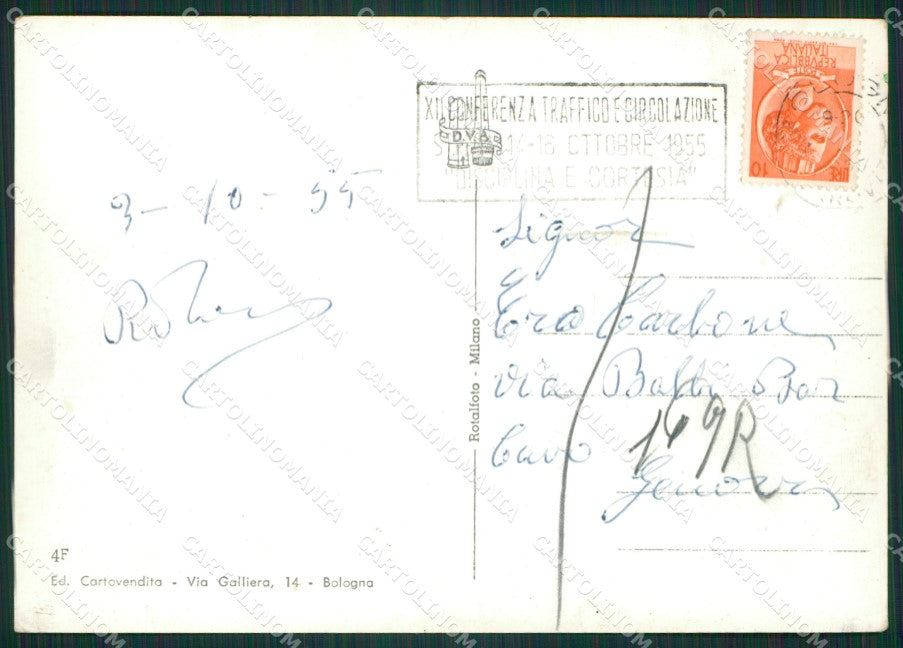 Bologna Città Saluti da Foto FG cartolina ZKM7332 – retro
