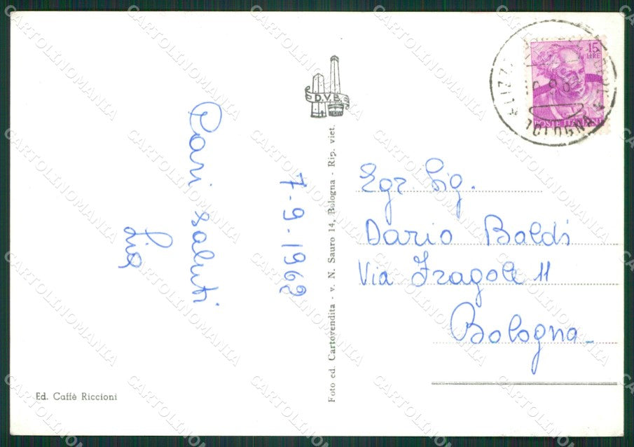 Bologna Lizzano in Belvedere Foto FG cartolina ZKM7349 – retro