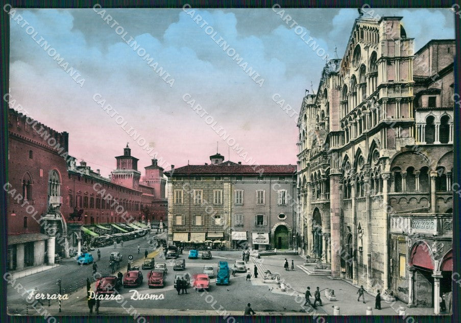 Ferrara Città Auto Foto FG cartolina ZKM7355 – fronte