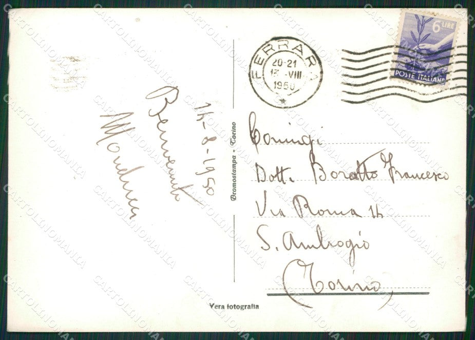 Ferrara Città Garibaldi PIEGHINA Foto FG cartolina ZKM7359 – retro