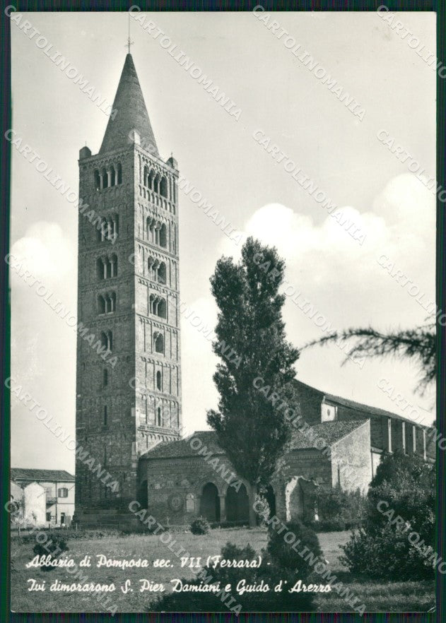 Ferrara Codigoro Abbazia di Pomposa PIEGHINA Foto FG cartolina ZKM7369 – fronte