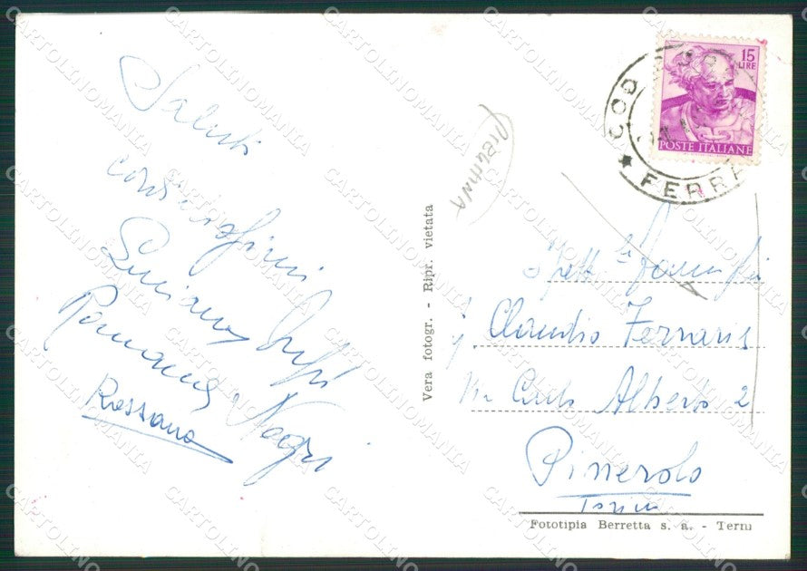Ferrara Codigoro Abbazia di Pomposa PIEGHINA Foto FG cartolina ZKM7369 – retro