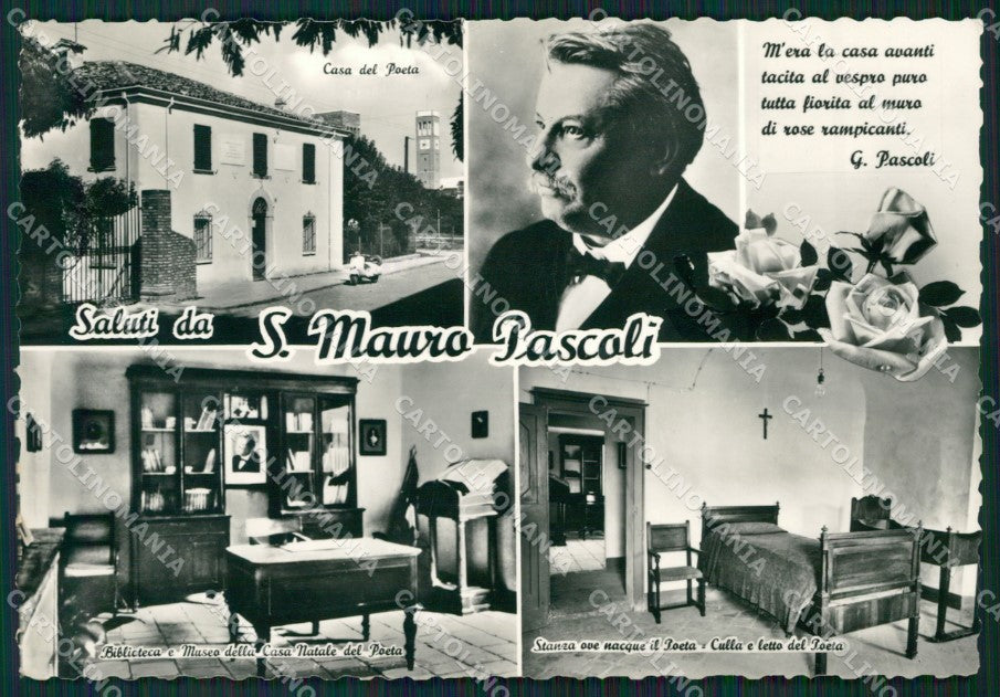 Forlì San Mauro Pascoli Saluti da Foto FG cartolina ZKM7372 – fronte