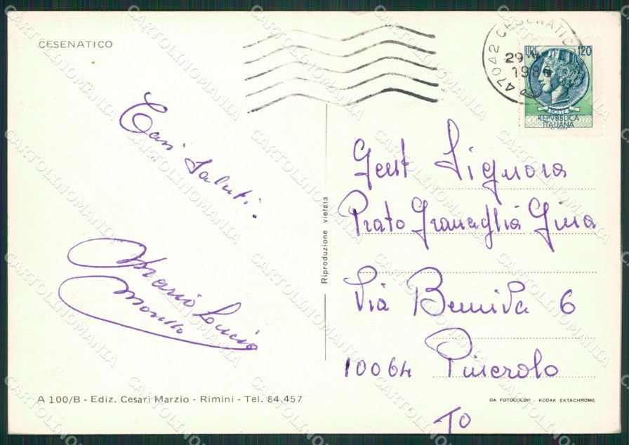Forlì Cesenatico Foto FG cartolina ZKM7374 – retro
