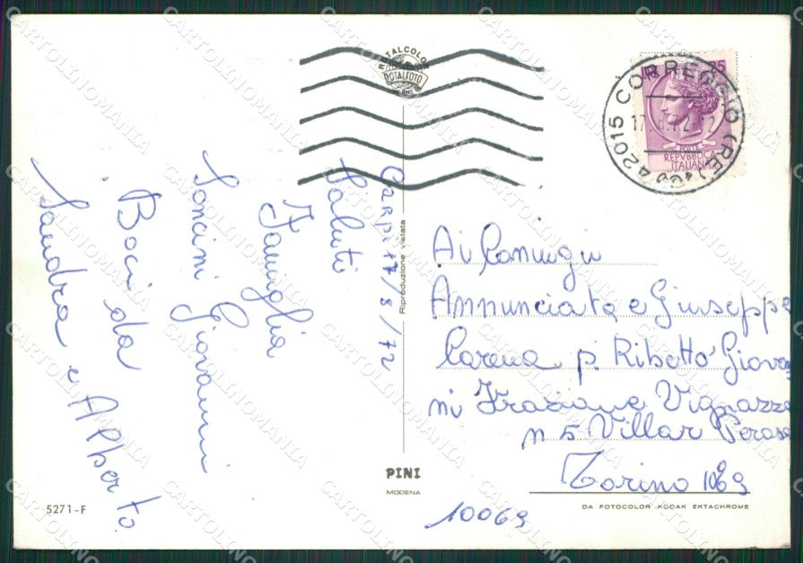 Modena Carpi Saluti da Foto FG cartolina ZKM7386 – retro