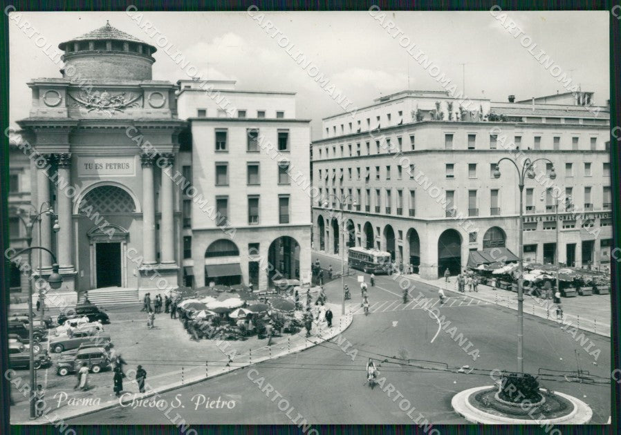 Parma Città Filovia Auto Foto FG cartolina ZKM7396 – fronte
